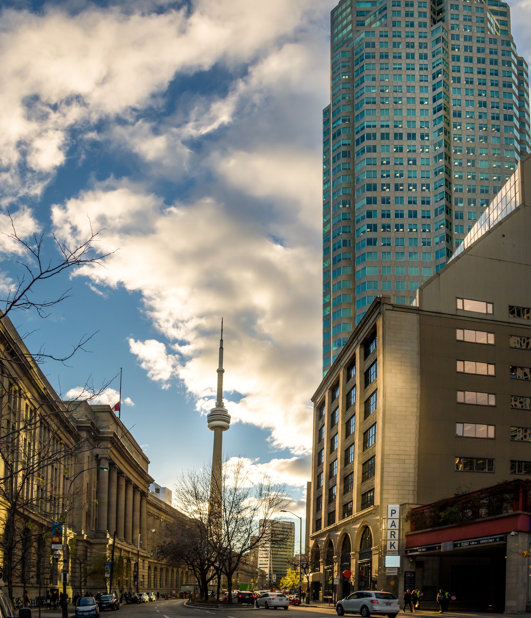 Union Station and CN Tower - Toronto, Ontario, Canada